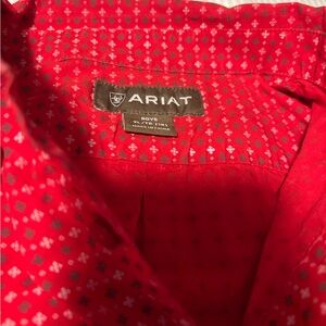 Ariat Vibrant Red Geometric Shirt